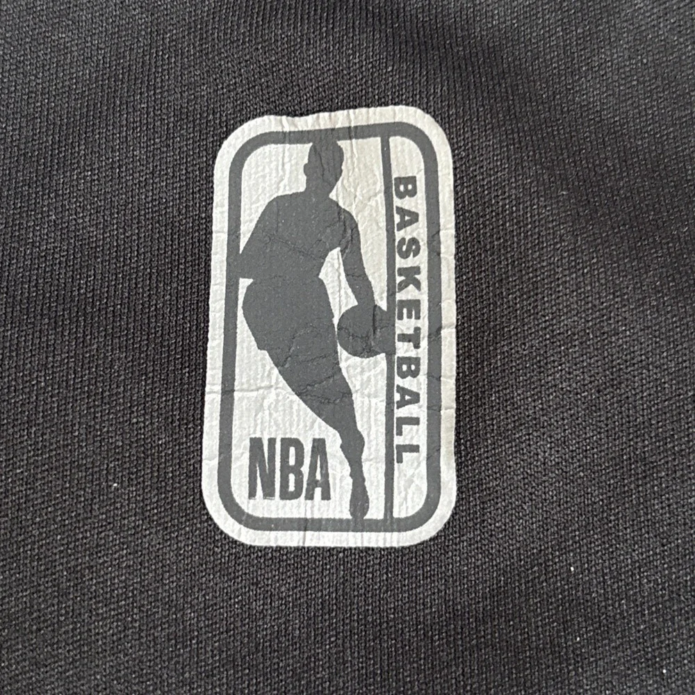 NBA Basketball Men's Medium Black and Red Striped Ball or Nothing Activewear Tee
